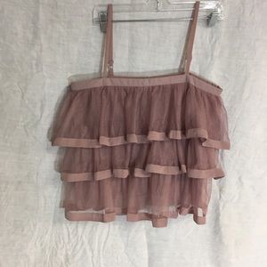 ASOS size 10 lace ruffled top size 10